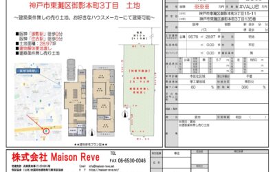 ★祝　ご成約★　神戸市東灘区御影本町３丁目　土地